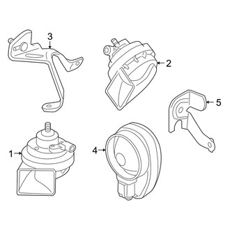 Porsche OE - Electrical - Horn