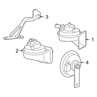 Porsche OE - Electrical - Horn