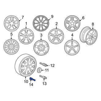 Porsche OE - Tire Valve Stem