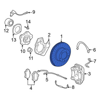 Porsche OE - Front Right Disc Brake Rotor
