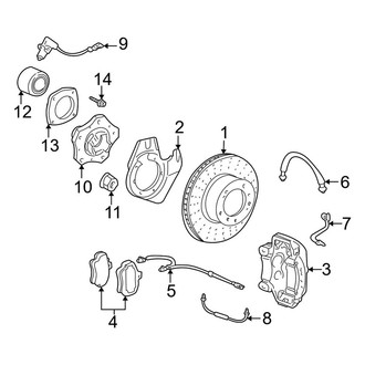 Porsche OE - Front Suspension - Brake Components