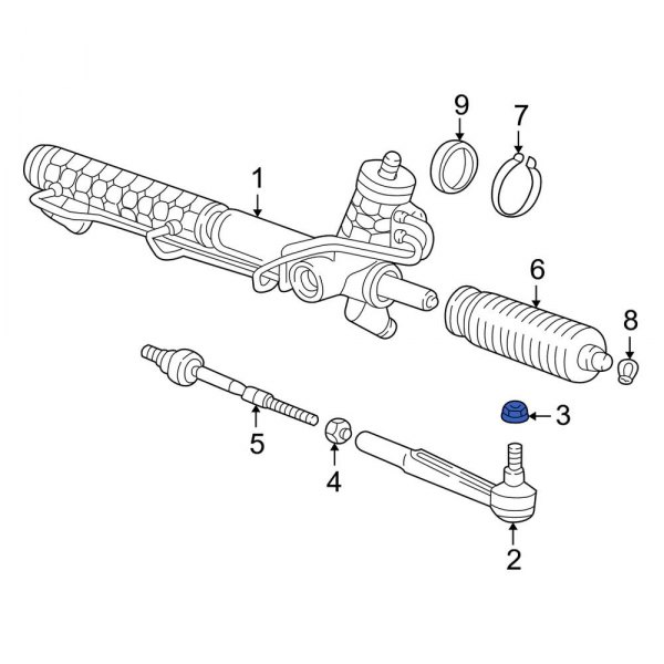 Steering Tie Rod Nut