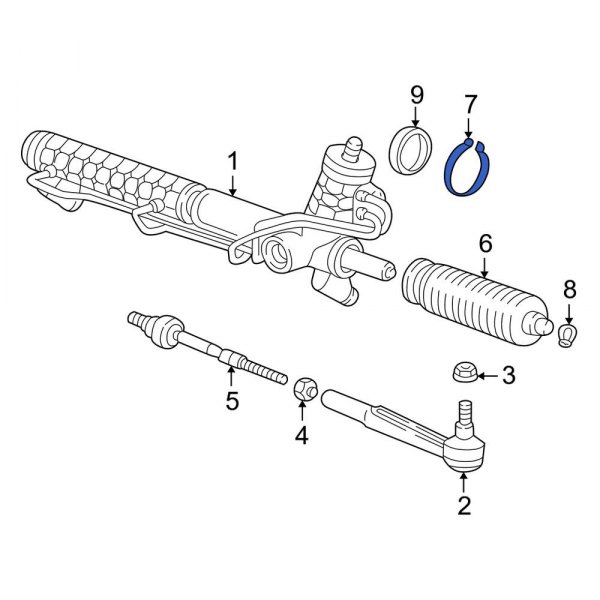 Rack and Pinion Bellows Clamp