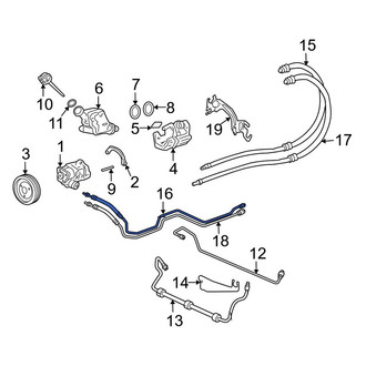 Porsche OE - Power Steering Pressure Hose