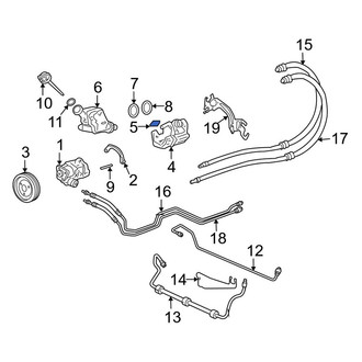 Porsche OE - Power Steering Reservoir Cap O-Ring