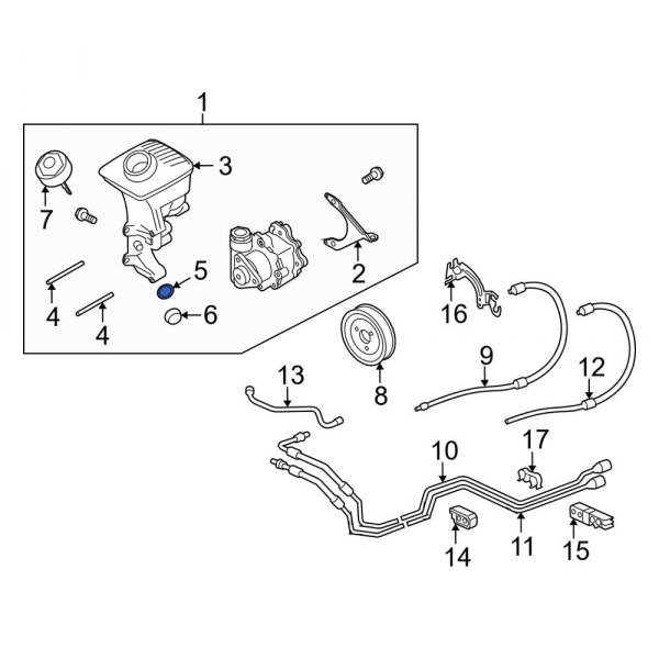 Power Steering Reservoir Cap Seal