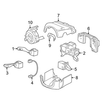 Porsche OE - Steering Column - Shroud, Switches & Levers