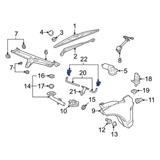 Porsche OE - Front Windshield Washer Nozzle