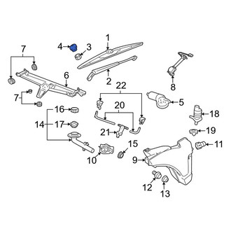 Porsche OE - Wiper Arm Cap