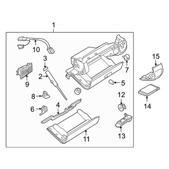 Porsche OE - Instrument Panel - Glove Box
