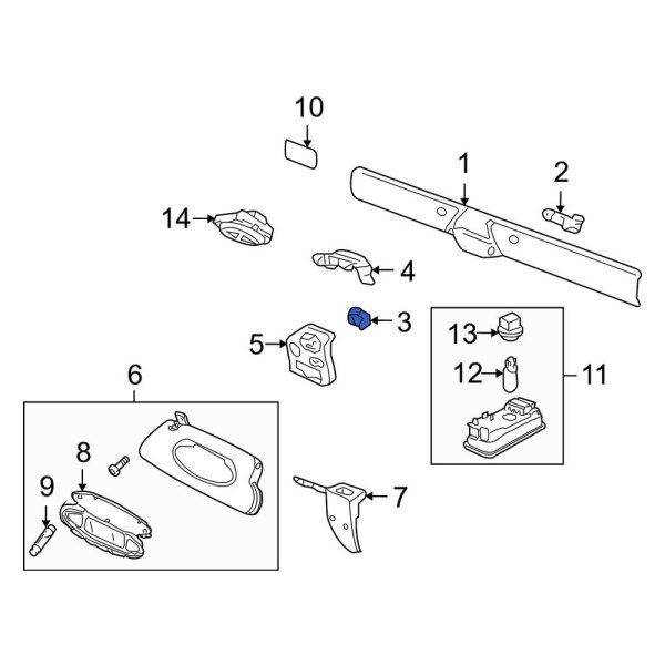 Roof Opening Trim Clip