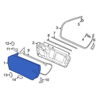 Porsche OE - Front Right Door Shell