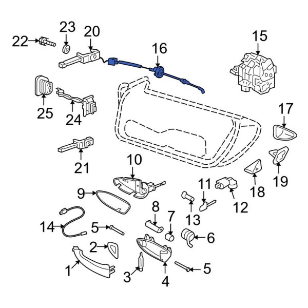 Door Latch Cable