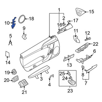 Porsche OE - Left Door Interior Trim Panel Bracket