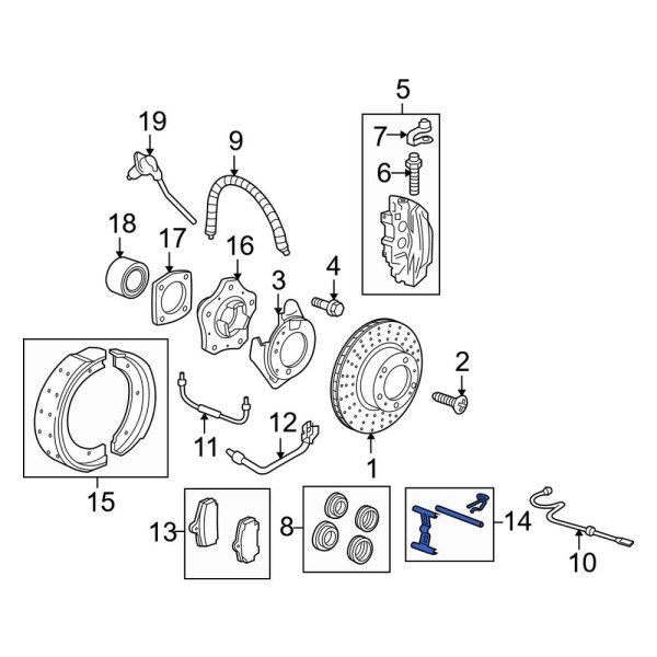 Disc Brake Hardware Kit