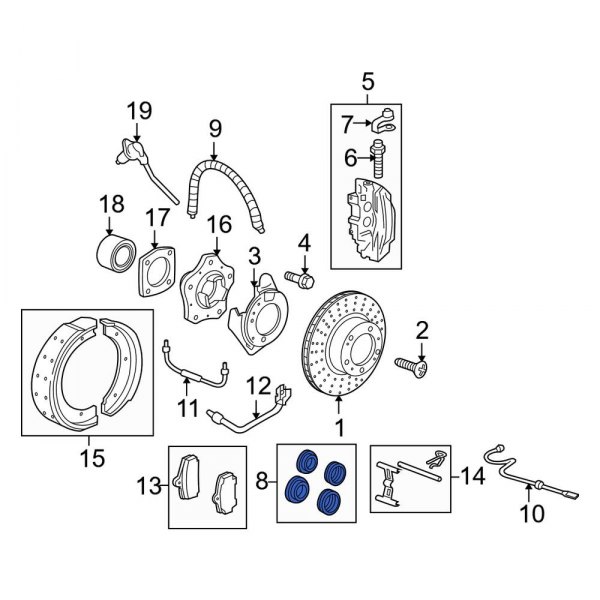 Disc Brake Caliper Repair Kit