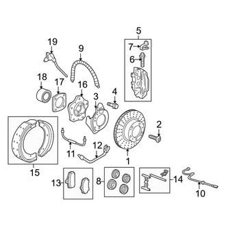 Porsche OE - Rear Suspension - Brake Components