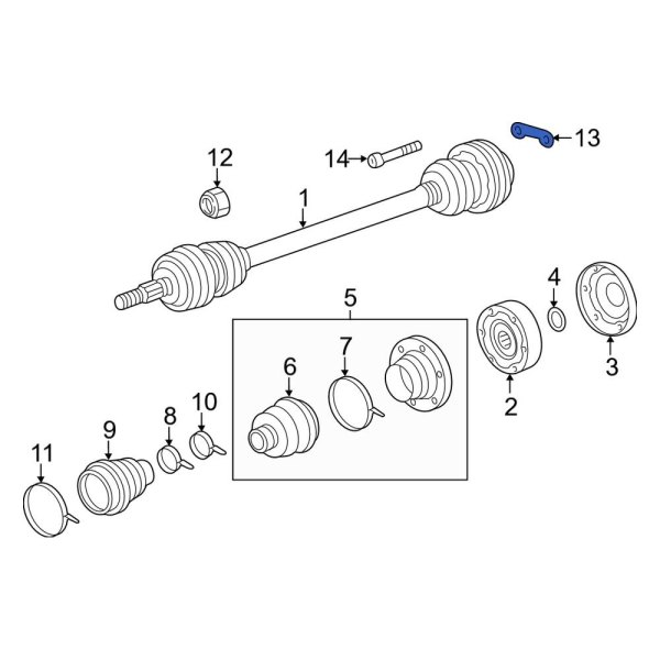 CV Axle Retainer Plate