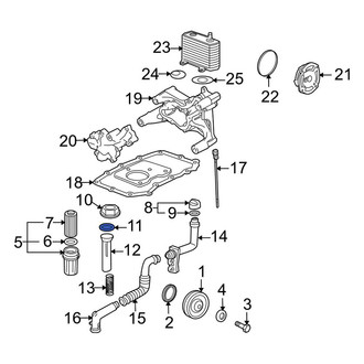 Porsche OE - Engine Oil Filler Cap Seal