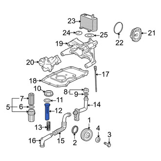 Porsche OE - Engine Oil Filler Tube
