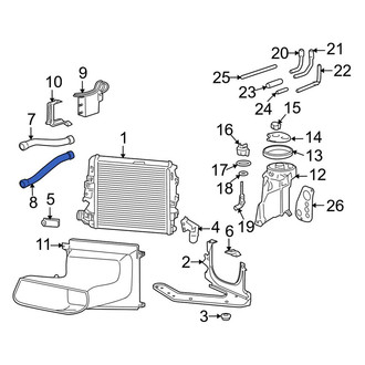 Porsche OE - Lower Radiator Coolant Hose