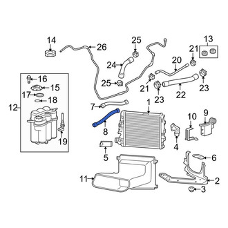 Porsche OE - Lower Radiator Coolant Hose