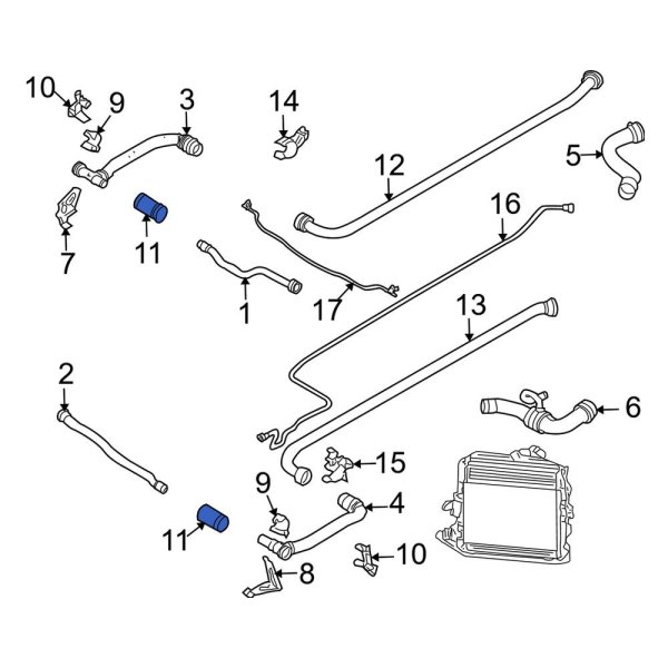 Engine Coolant Pipe Adapter