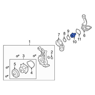 Porsche OE - Engine Coolant Thermostat