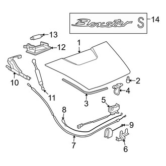 Porsche OE - Engine Lid - Exterior Trim (Base / S)
