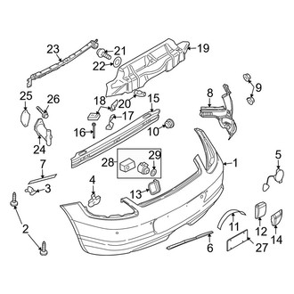 Porsche OE - Rear Bumper - Bumper & Components