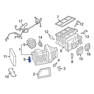 Porsche OE - HVAC Air Inlet Door Actuator