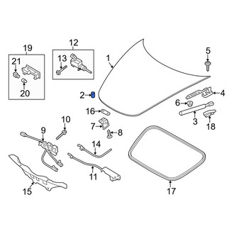 Porsche OE - Front Hood Stop Buffer