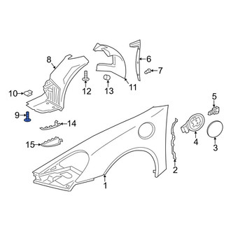 Porsche OE - Front Fender Liner Screw