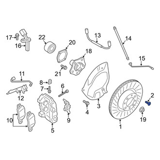 Porsche OE - Front Disc Brake Rotor Set Screw