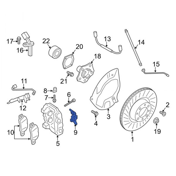 Disc Brake Anti-Rattle Clip