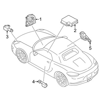 Porsche OE - Restraint Systems - Air Bag Components (Modules & Sensors)
