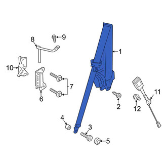 Porsche OE - Left Seat Belt Lap and Shoulder Belt