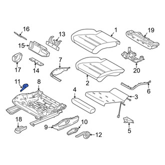 Porsche OE - Left Seat Belt Guide