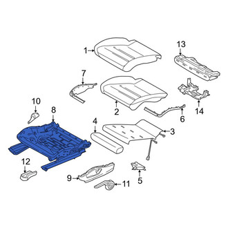 Porsche OE - Front Left Seat Track