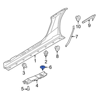 Porsche OE - Door Sill Plate Screw