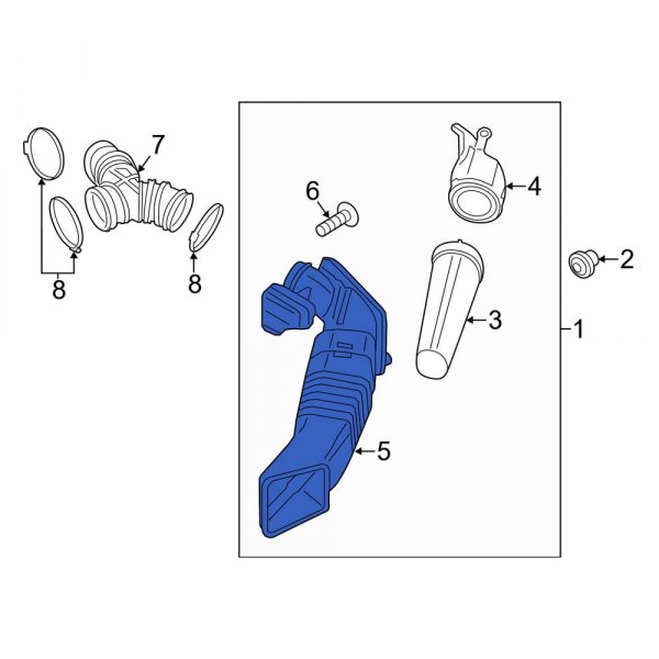 Engine Air Intake Hose