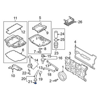Porsche OE - Engine Oil Filler Tube Seal