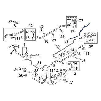 Porsche OE - Engine Coolant Overflow Hose Adapter