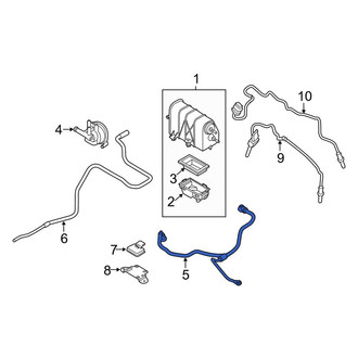 Porsche OE - Fuel Tank Vent Hose