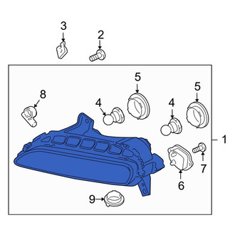 Porsche OE - Front Right Turn Signal Light Assembly