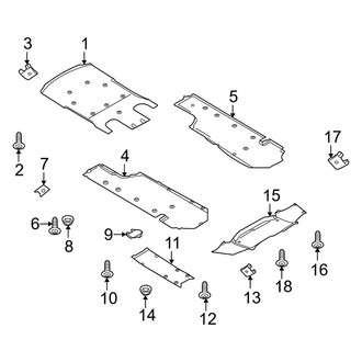 Porsche OE - Radiator Support - Under Cover & Splash Shields (3.6L / 4.8L)