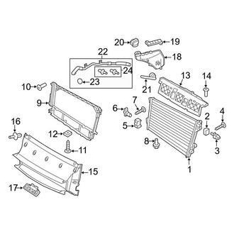 Porsche OE - Cooling - Radiator & Components (Radiator & Related Parts), (3.6L)