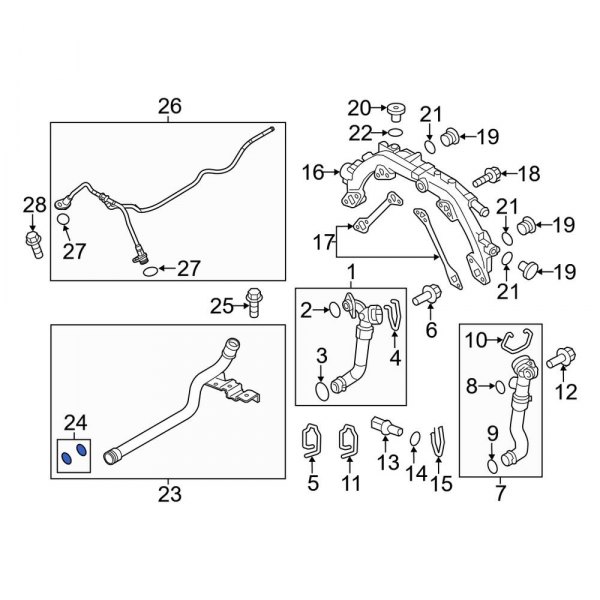 Engine Coolant Pipe O-Ring