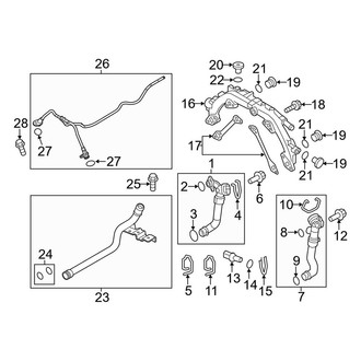 Porsche OE - Cooling - Radiator & Components (Hoses), (3.6L)
