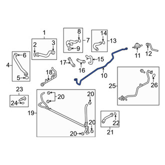 Porsche OE - Right Radiator Coolant Hose